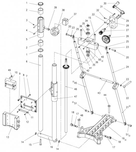 Original Ersatzteile für Demco UBS1297 Bohrständer
